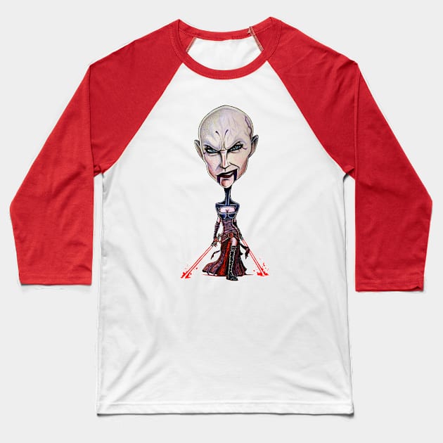 Chibi Ventress Baseball T-Shirt by tabslabred